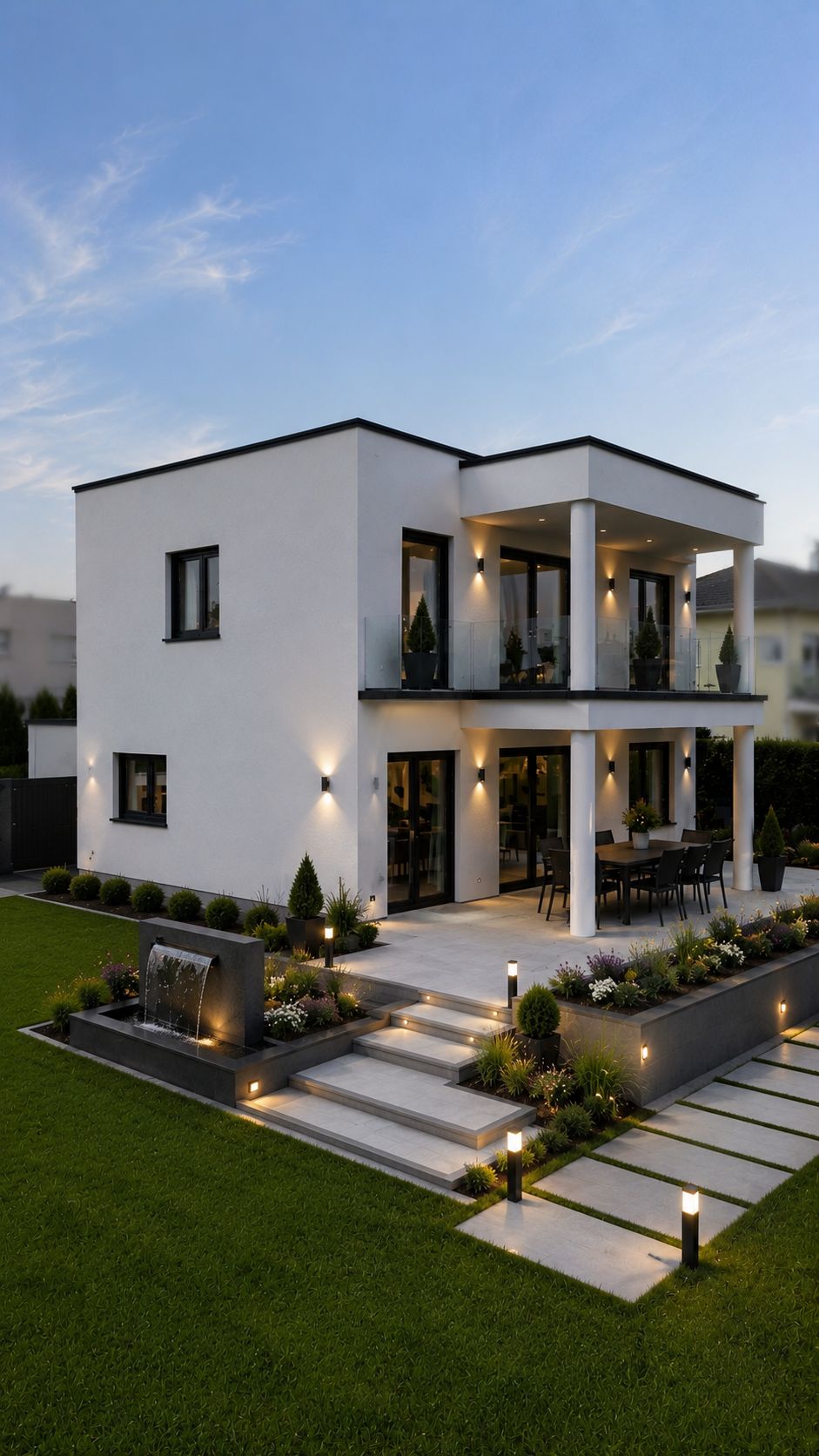 Modernes Wohnhaus mit Terrasse